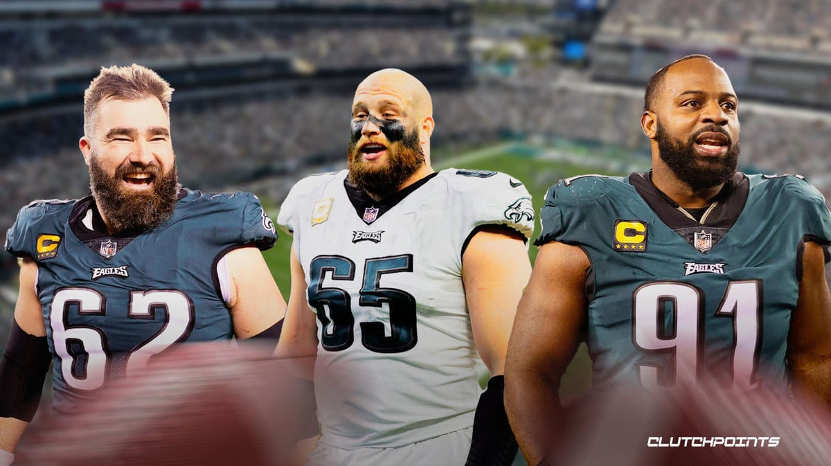 Eagles, Jason Kelce, Lane Johnson, Fletcher Cox