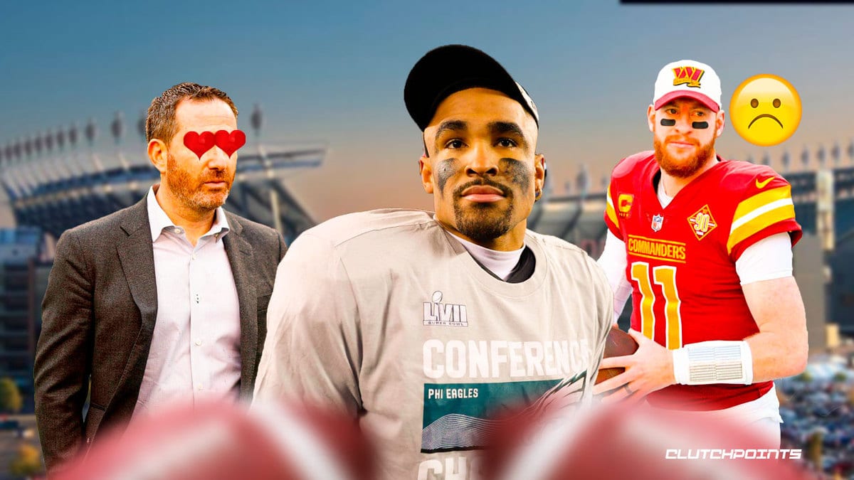 Jalen Hurts, Howie Roseman, Carson Wentz, Eagles