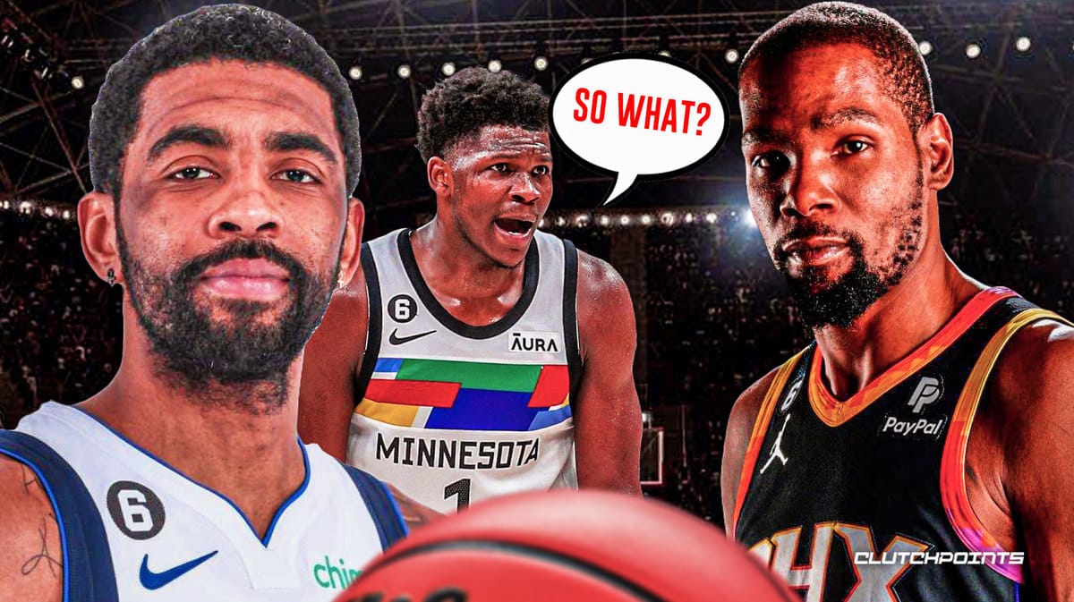 Anthony Edwards, Kevin Durant, Kyrie Irving, Minnesota Timberwolves