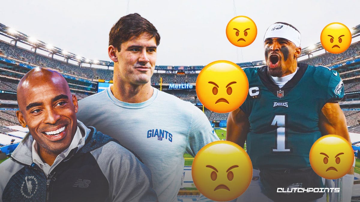 Daniel Jones, Tiki Barber, Jalen Hurts, Giants