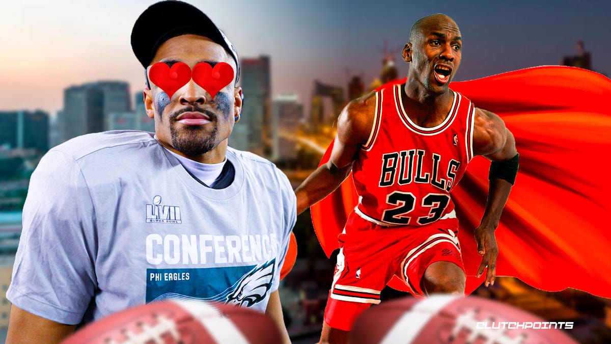 Jalen Hurts, Michael Jordan, Eagles, Bulls
