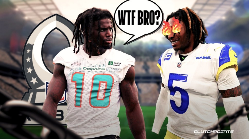 Jalen Ramsey wildly trucks Tyreek Hill during Pro Bowl flag football game