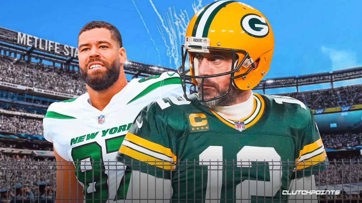 Aaron Rodgers, CJ Uzomah, New York Jets, Green Bay Packers