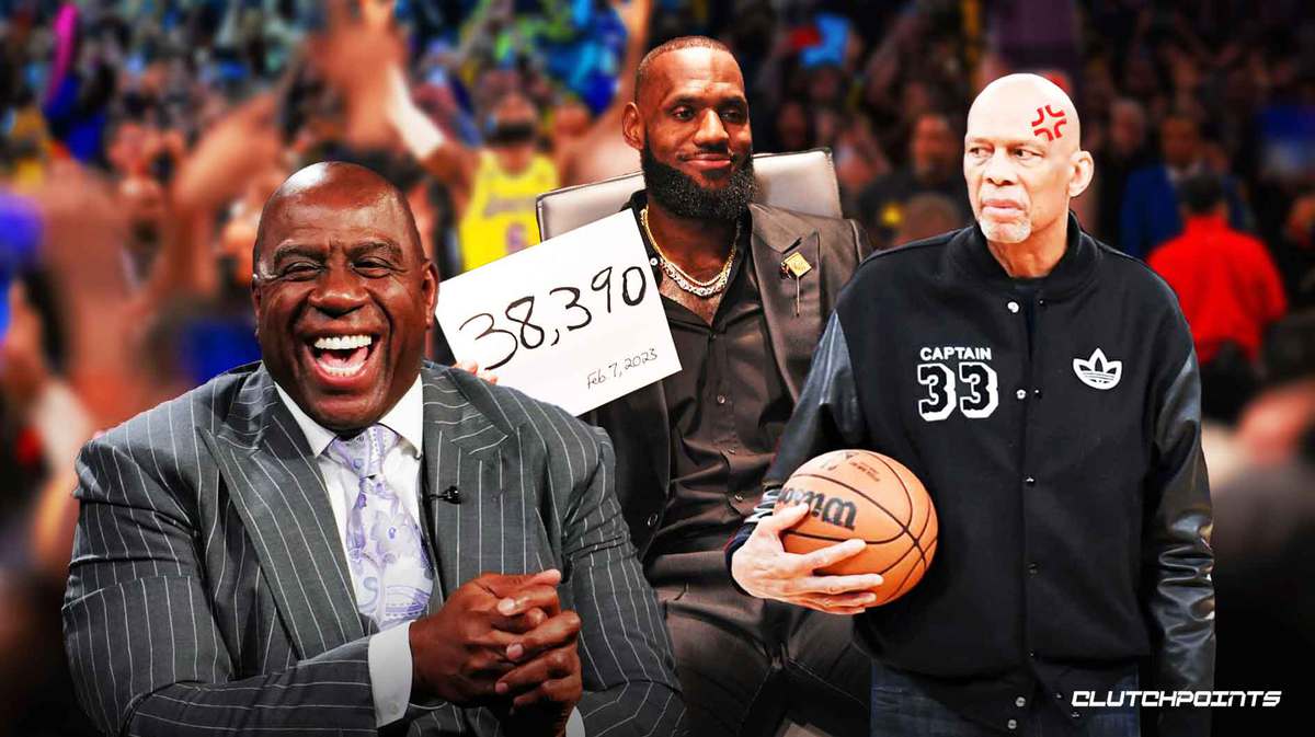 Kareem Abdul-Jabbar Lakers LeBron James Magic Johnson