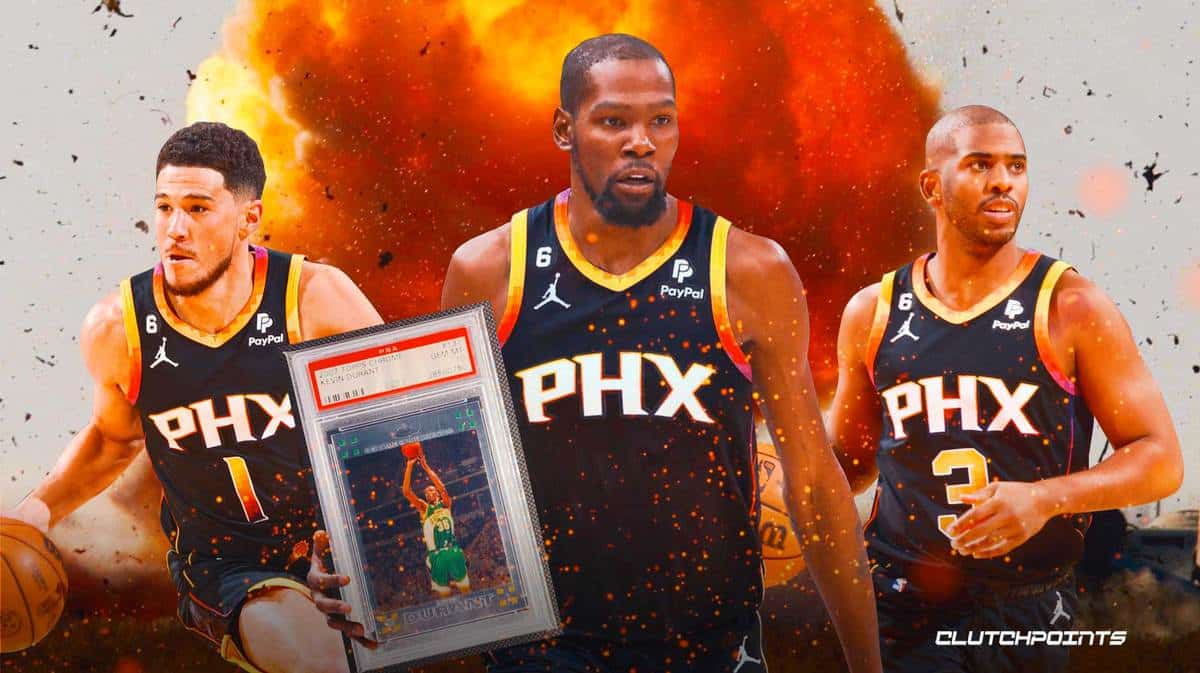 Kevin Durant, Chris Paul, Devin Booker, Cards, Suns, NBA