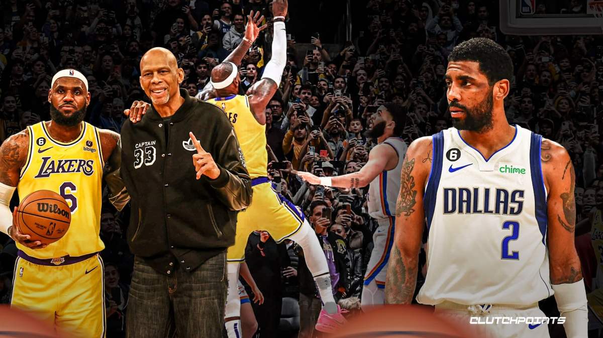 Kyrie Irving, LeBron James, Kareem Abdul Jabbar, Los Angeles Lakers, Dallas Mavericks