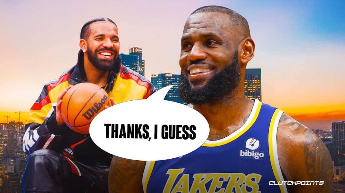 LeBron James' recordbreaking showing drew funny Drake tribute