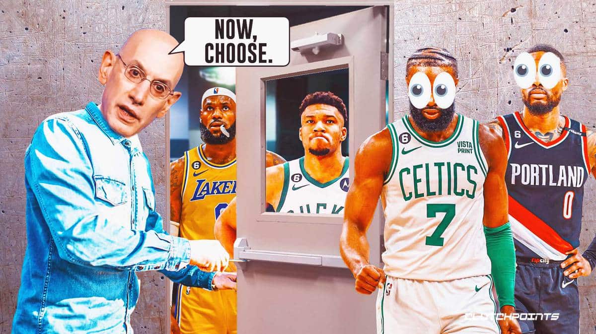 NBA All-Star Game, Adam Silver, LeBron James, Giannis Antetokounmpo