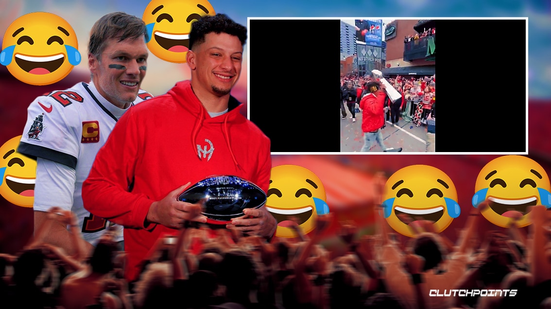 Patrick Mahomes, Tom Brady, Lombardi Trophy, Patrick Mahomes Lombardi Trophy, Chiefs