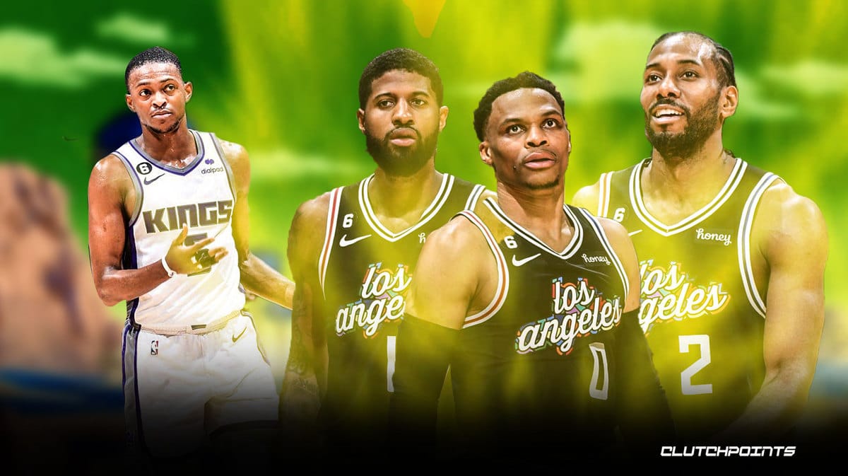 Russell Westbrook, Paul George, Kawhi Leonard, De'Aaron Fox, Los Angeles Clippers, Sacramento Kings