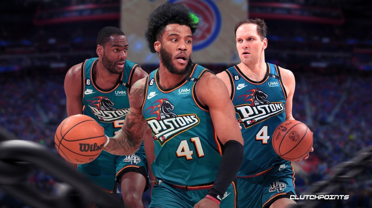 Some pistons jerseys and logos i made to bring back teal. Enjoy! :  r/DetroitPistons