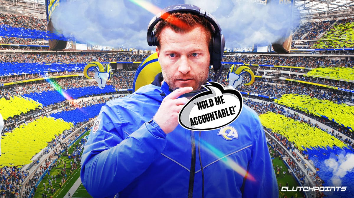 Column: Cards on table, Rams coach Sean McVay not talking as if