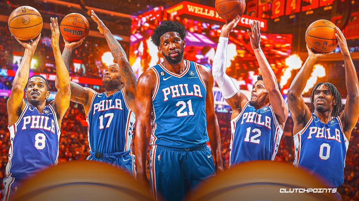 Sixers, De'Anthony Melton, PJ Tucker, Joel Embiid, Tobias Harris, Tyrese Maxey