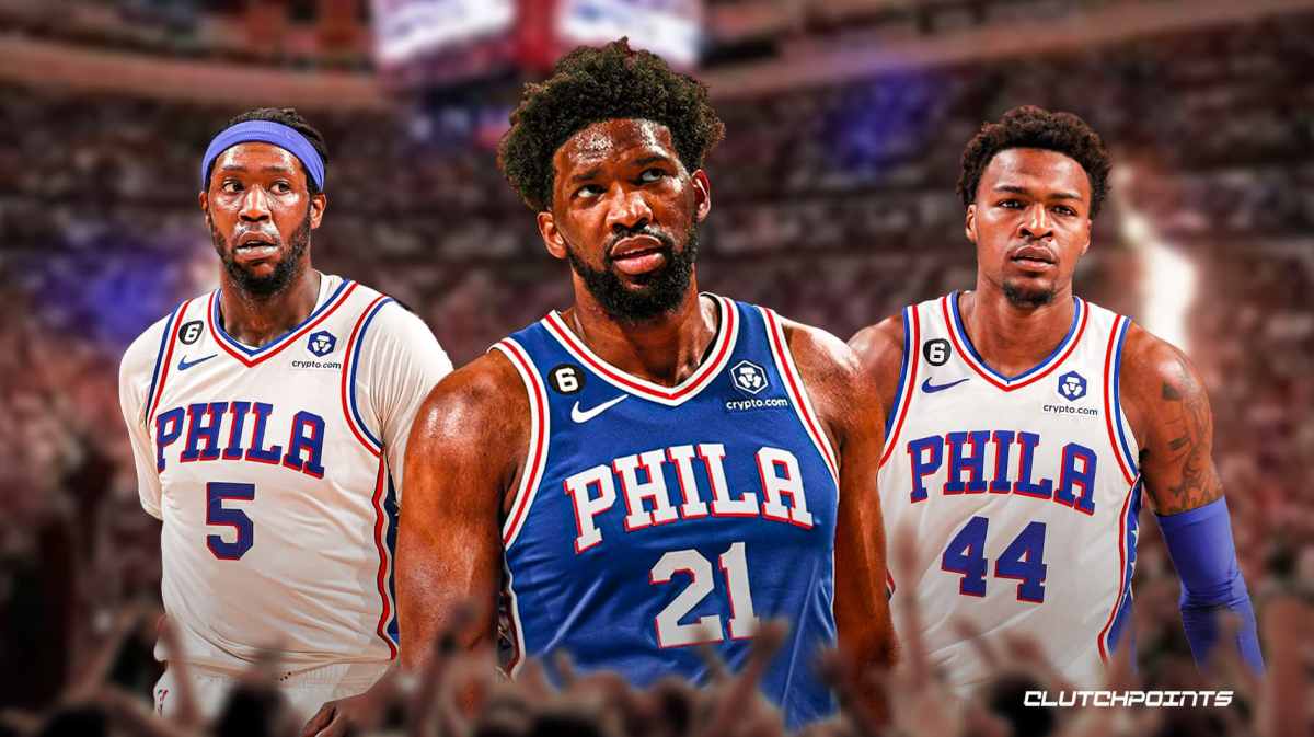 Sixers, Joel Embiid, Montrezl Harrell, Paul Reed
