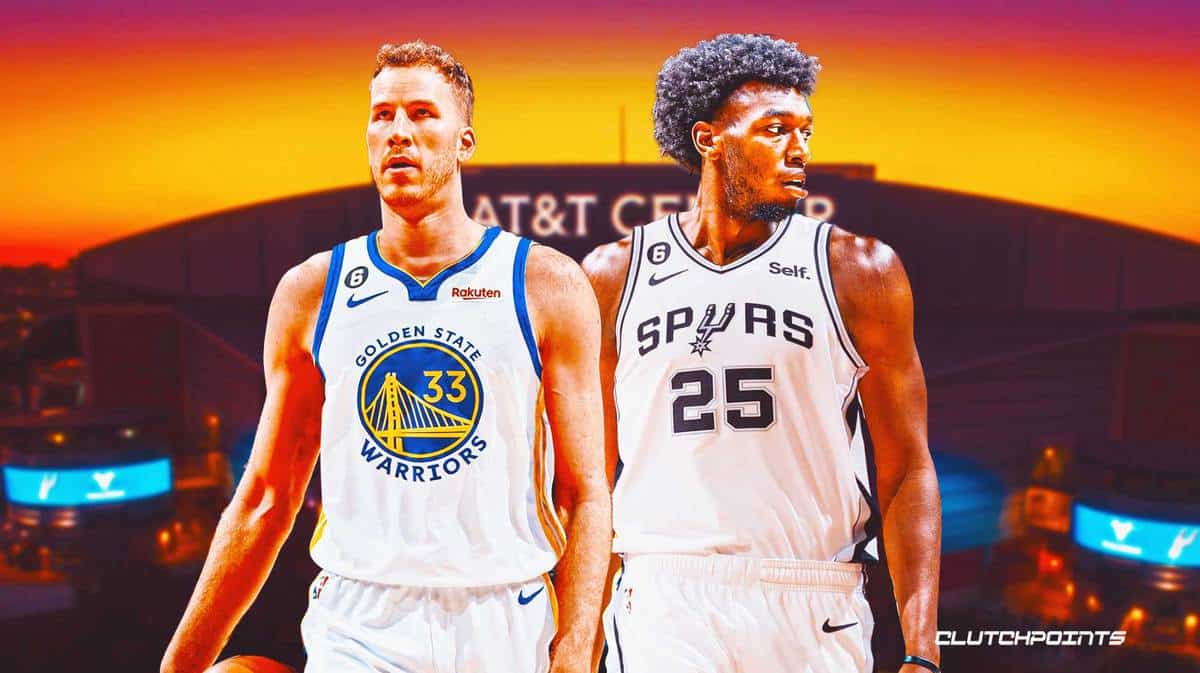 Jakob Poeltl, James Wiseman, Spurs, Warriors