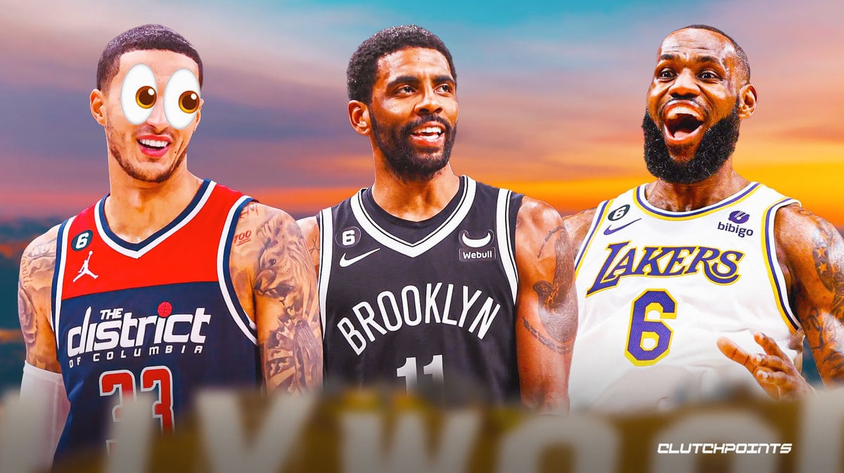 Kyle Kuzma, LeBron James, Kyrie Irving, Nets