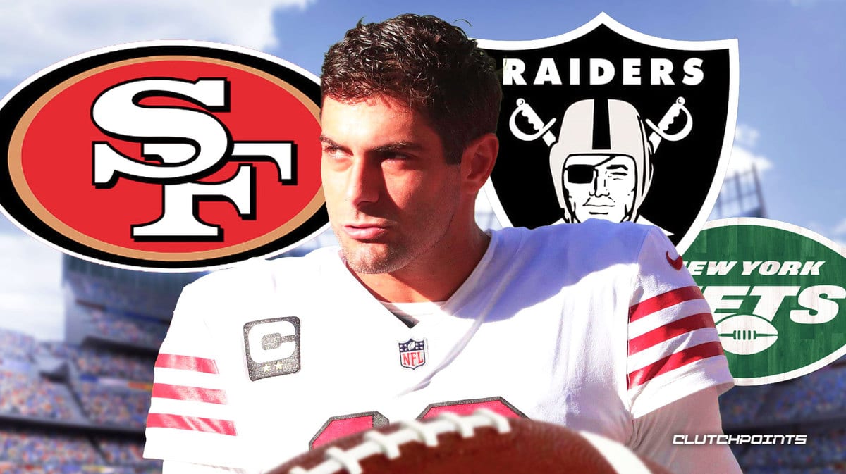 Jimmy Garoppolo, San Francisco 49ers, Tampa Bay Buccaneers, Las Vegas Raiders, New York Jets