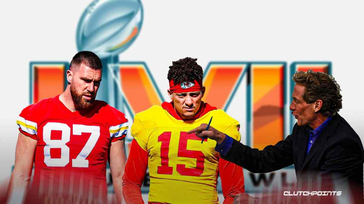 Travis Kelce, Patrick Mahomes, Skip Bayless, Andy Reid