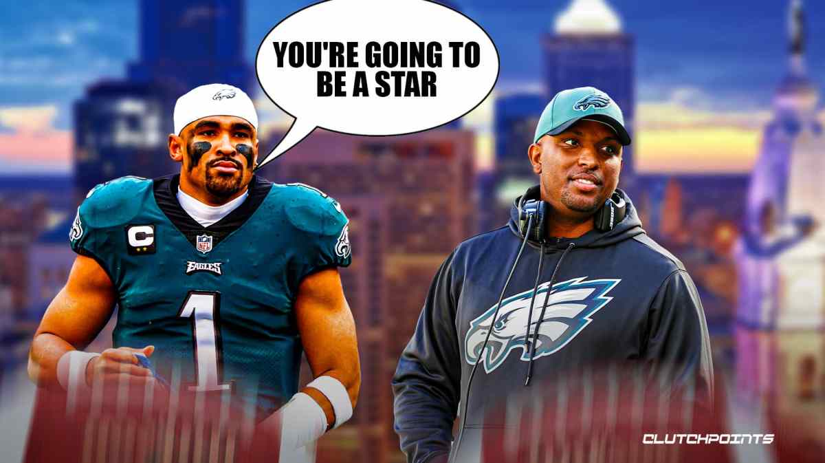 Eagles QB Jalen Hurts, Brian Johnson
