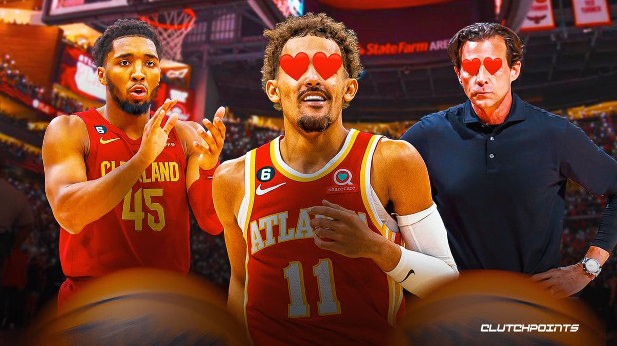 Donovan Mitchell, Trae Young, Quin Snyder Atlanta Hawks
