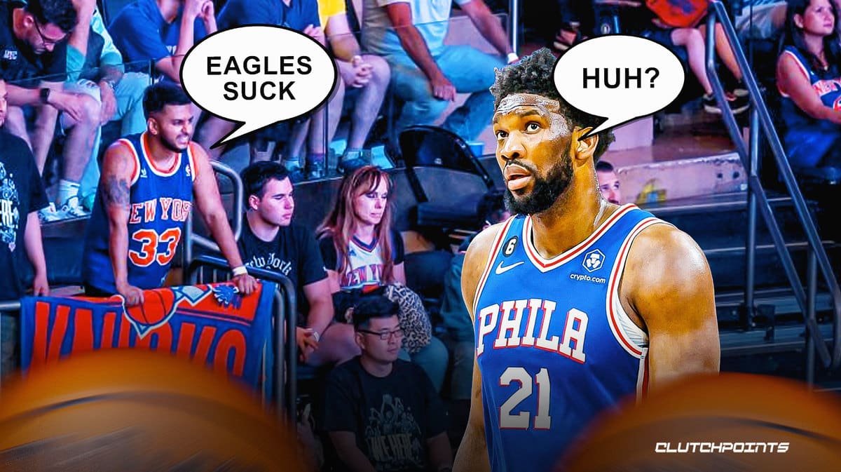 Knicks fans hilariously chant 'Eagles suck' during win vs Sixers
