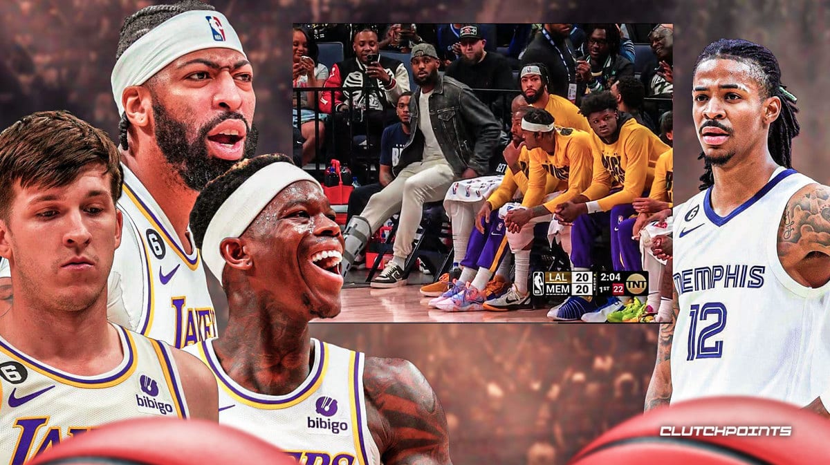 lakers austin reaves lebron james dennis schroder ja morant anthony davis grizzlies