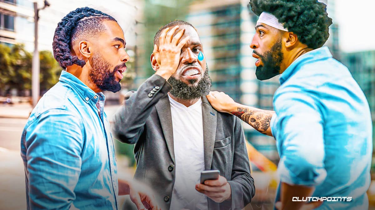 Anthony Davis, D'Angelo Russell, LeBron James
