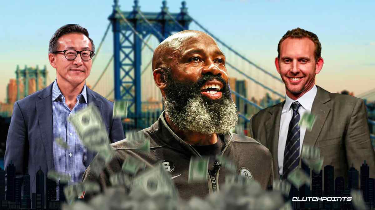 Jacque Vaughn, Joe Tsai, Sean Marks, Nets