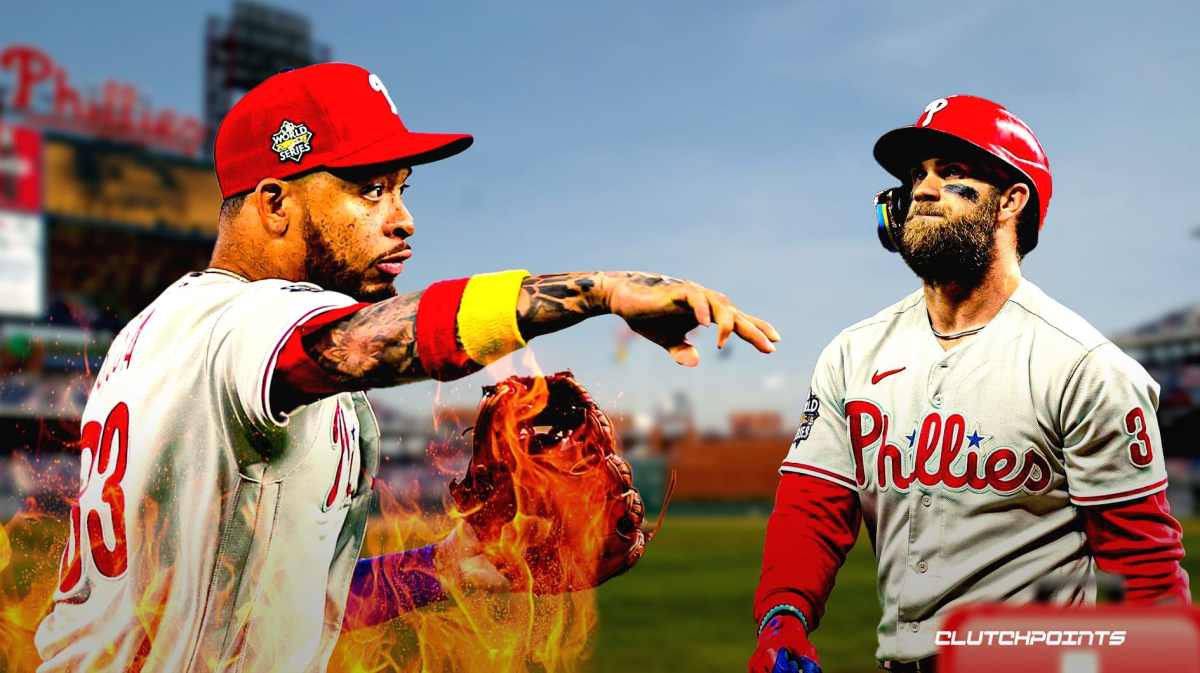 Bryce Harper, Edmundo Sosa, Philadelphia Phillies
