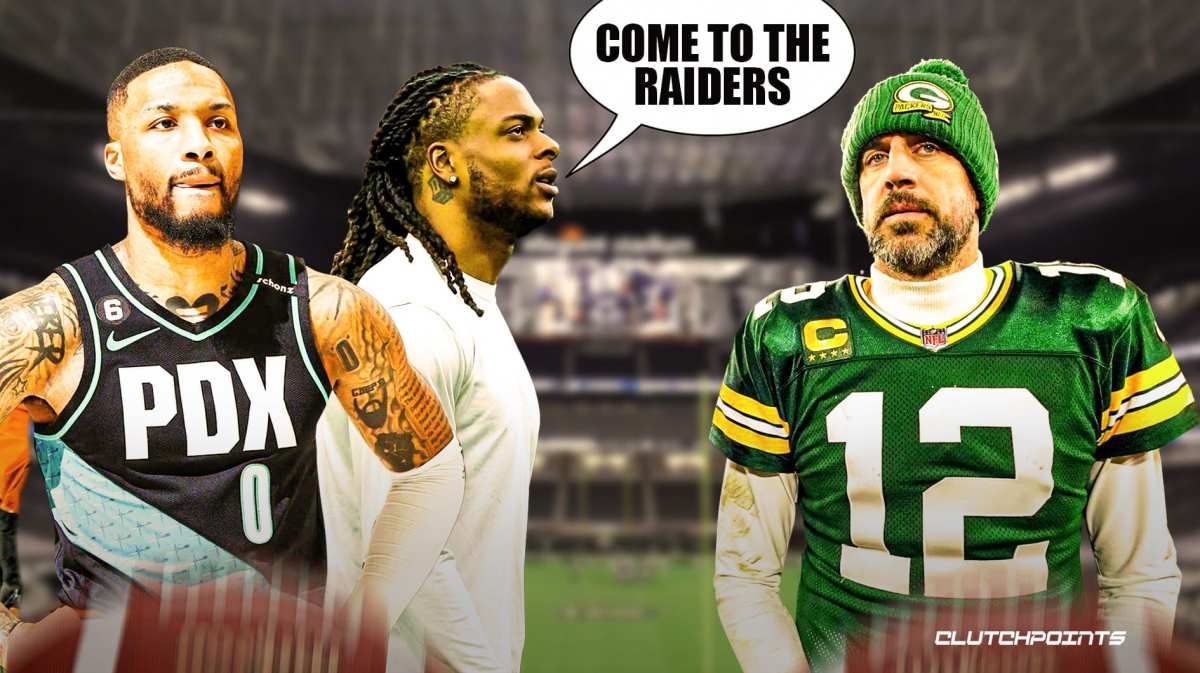 Damian Lillard, Davante Adams, Aaron Rodgers, Raiders, Trail Blazers