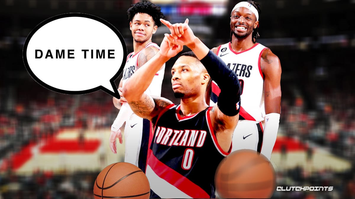 Blazers Damian Lillard Jerami Grant Anfernee Simons