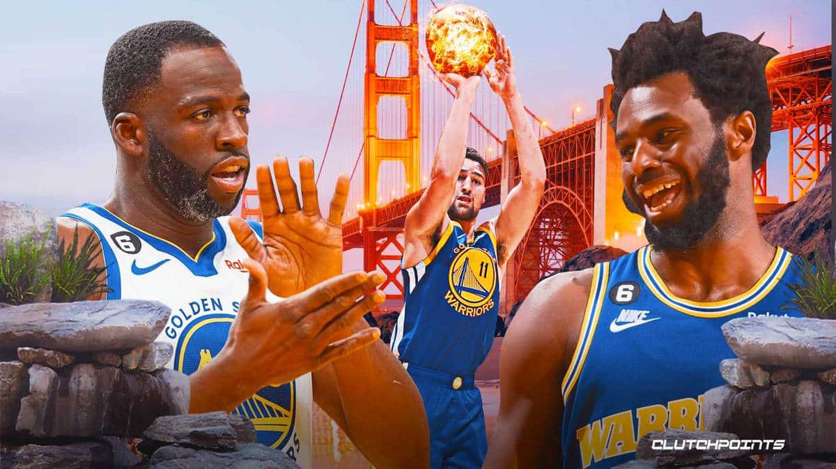 Draymond Green, Klay Thompson, Andrew Wiggins, Warriors