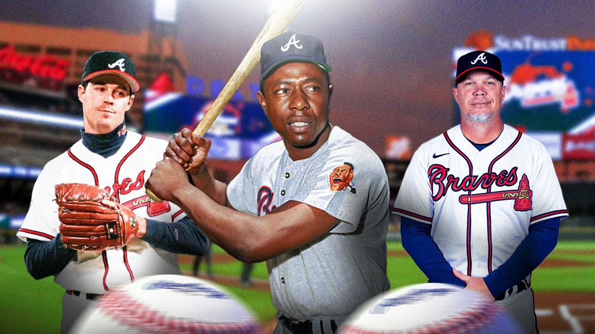 Greg Maddux, Hank Aaron, and Chipper Jones