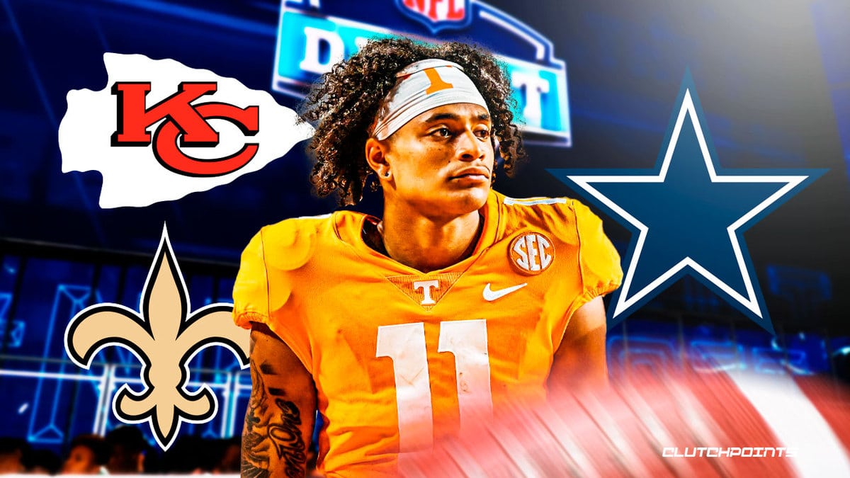 Jalin Hyatt, Chiefs, Saints, Cowboys, Tennessee Football NFL Draft