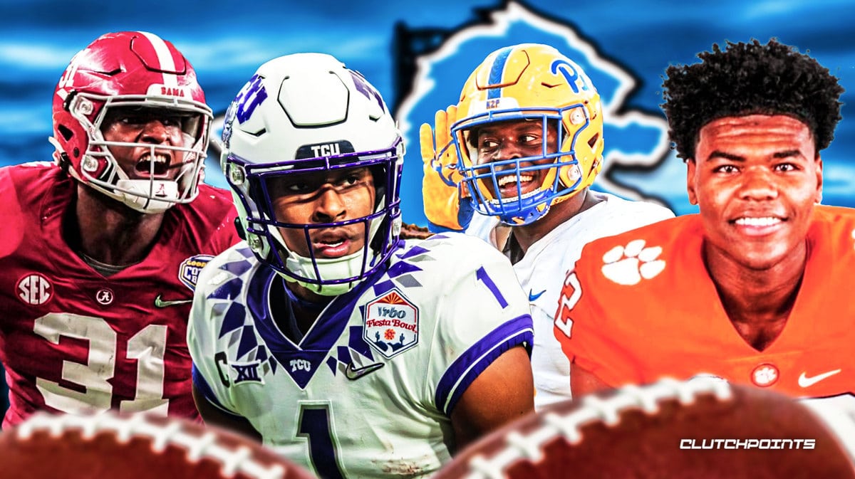 Calijah Kancey, Quentin Johnston, Will Anderson, Trenton Simpson, Detroit Lions, NFL Draft