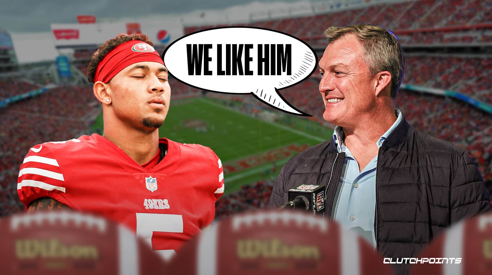 49ers' John Lynch drops truth bomb on Christian McCaffrey trade