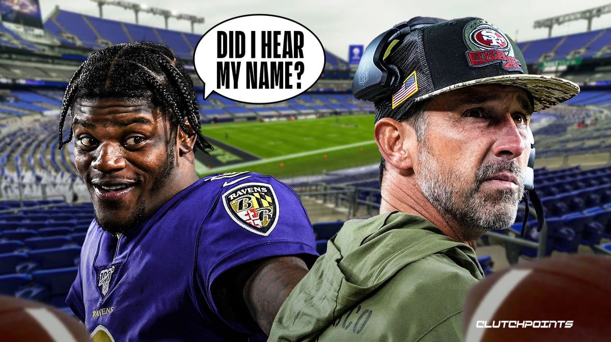 Lamar Jackson, Kyle Shanahan, San Francisco 49ers