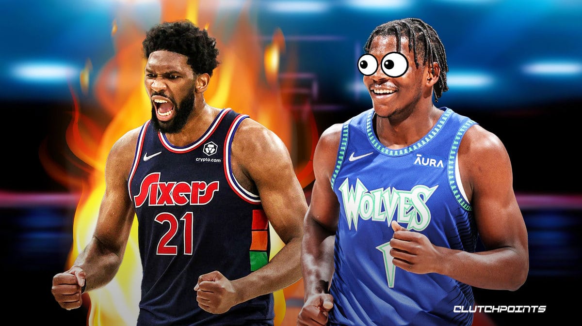 Anthony Edwards, Timberwolves, Joel Embiid, Sixers