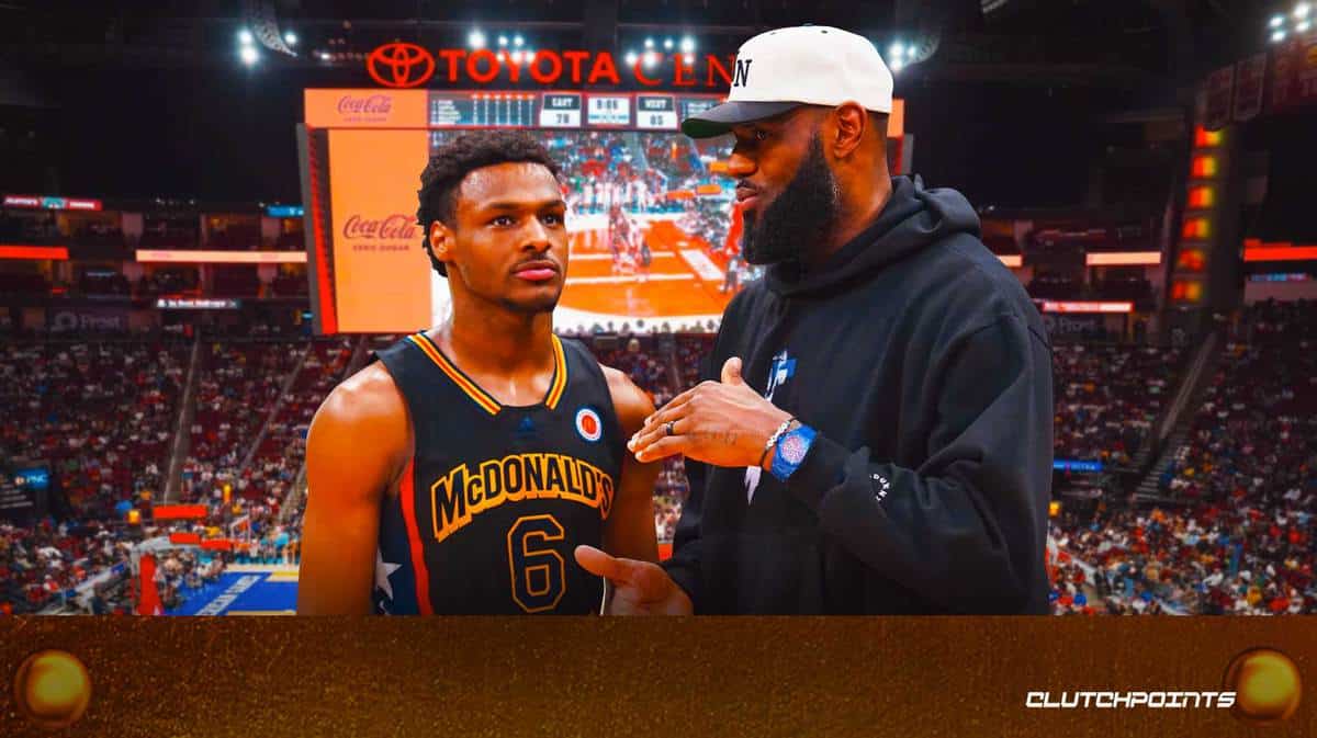 LeBron James, Bronny James, McDonald's All-American game