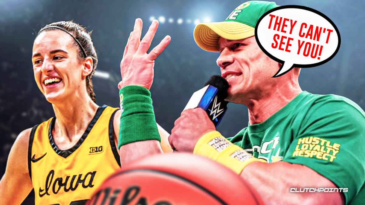 Caitlin Clark, John Cena, Iowa basketball, WWE, March Madness