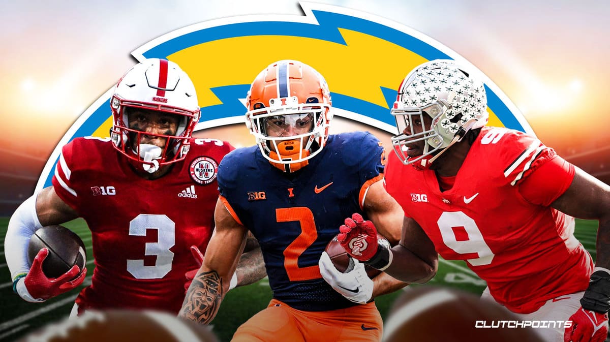 Chase Brown, Trey Palmer, Zach Harrison, Los Angeles Chargers, NFL Draft