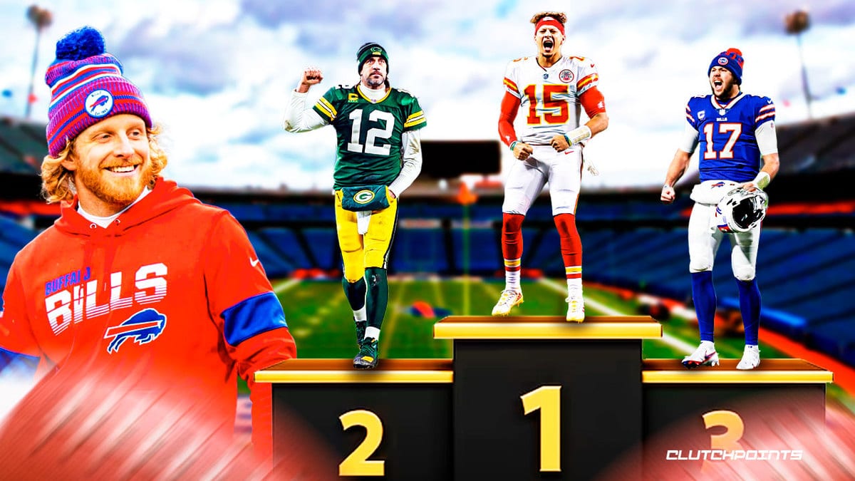 Cole Beasley, Josh Allen, Aaron Rodgers, Patrick Mahomes, Bills