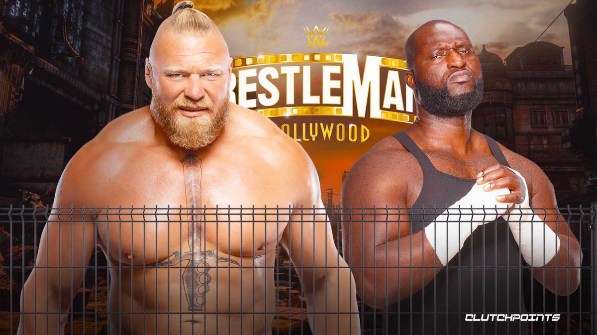 WWE, Omos, Brock Lesnar, WrestleMania, MVP,
