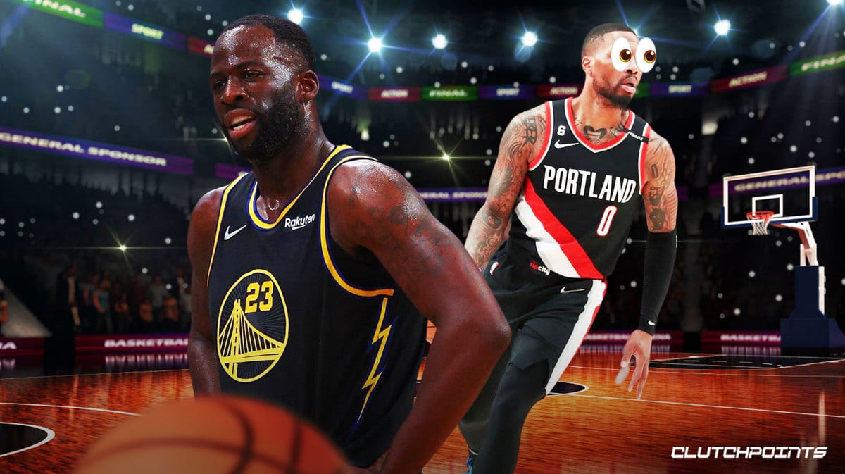 Draymond Green, Damian Lillard, Warriors, Trail Blazers