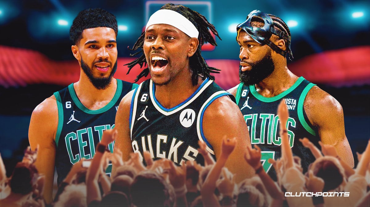 Jrue Holiday, Jayson Tatum, Jaylen Brown, Milwaukee Bucks, Boston Celtics