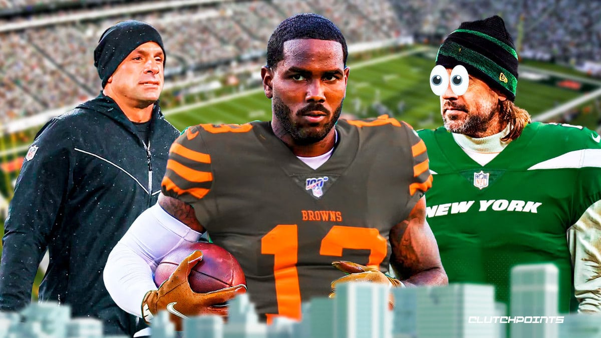 Jets Browns Aaron Rodgers Elijah Moore trade