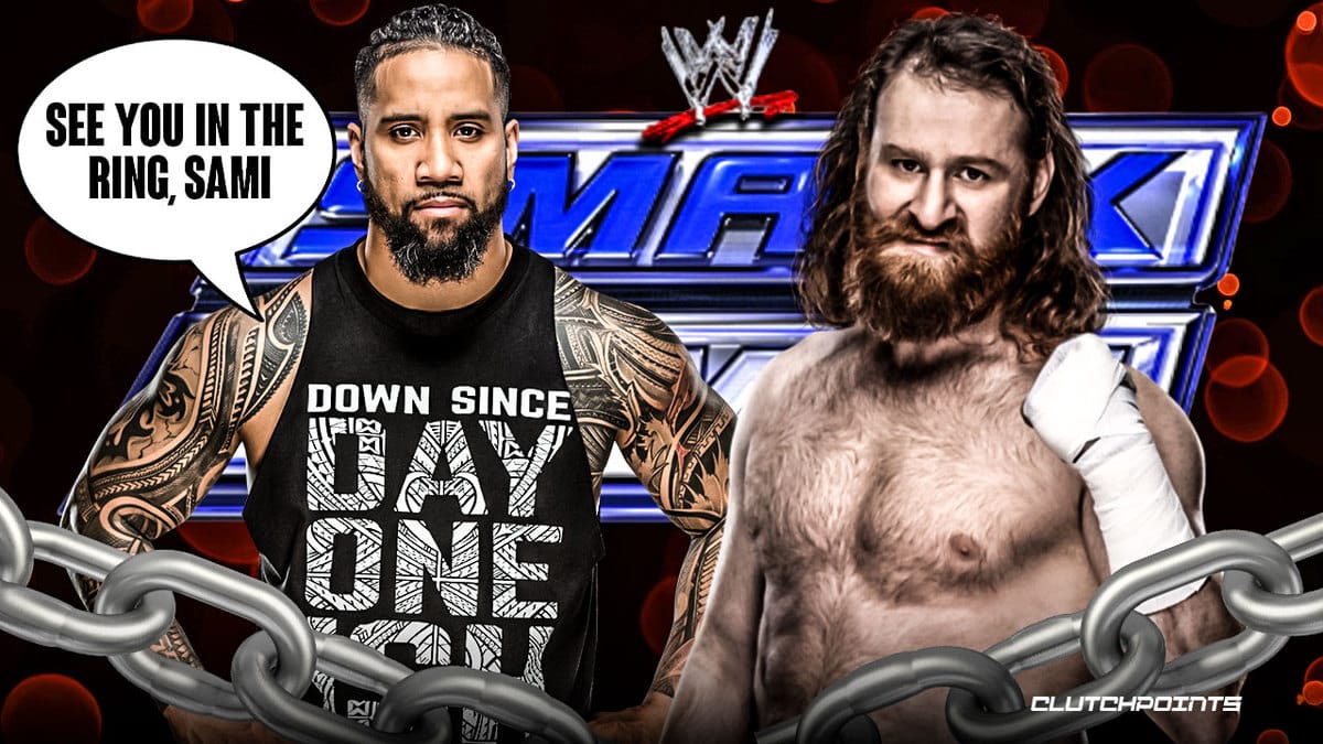 Jey Uso, Jimmy Uso, Sami Zayn, SmackDown, The Usos, WWE,