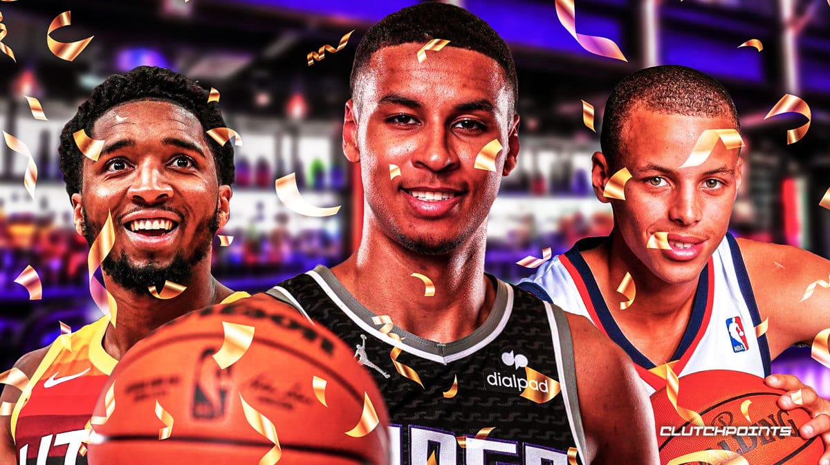 Keegan Murray, Donovan Mitchell, Steph Curry, record, Kings, Jazz, Warriors