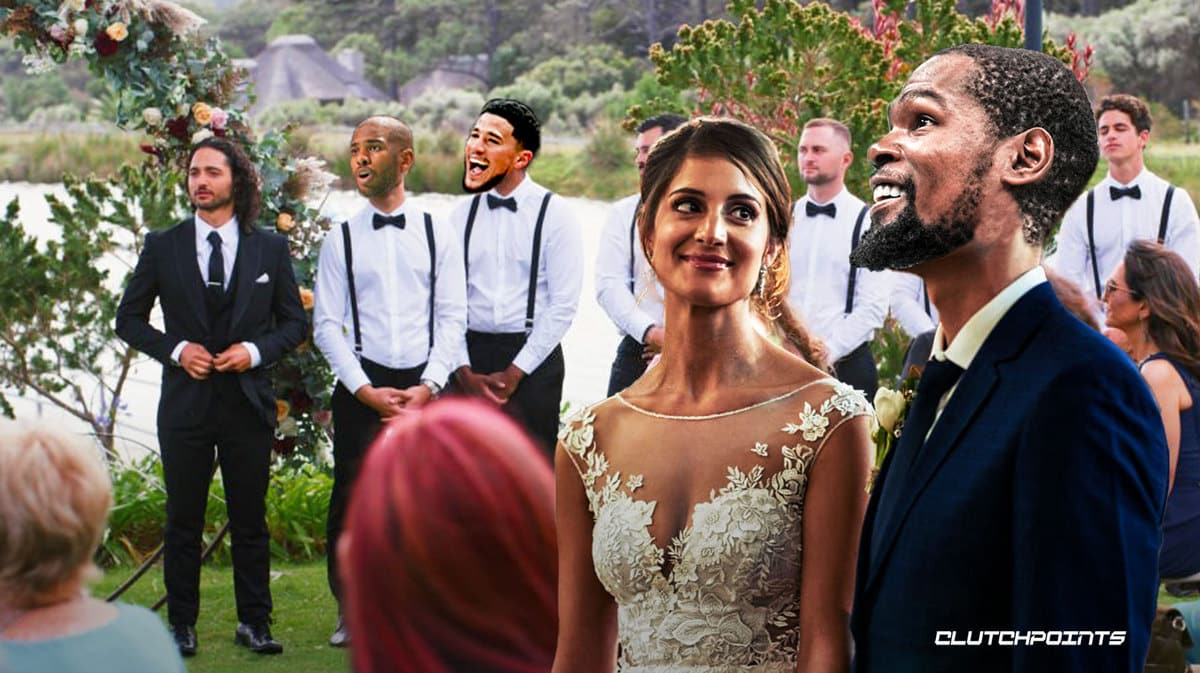 Kevin Durant, Suns, Chris Paul, Devin Booker, marriage, Monica Wright