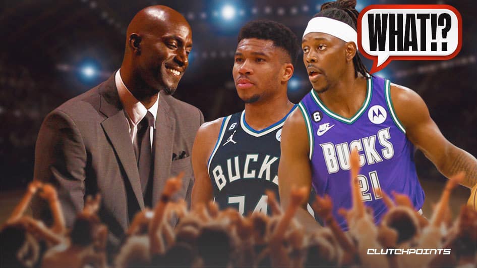 Kevin Garnett, Giannis Antetokounmpo, Jrue Holiday, Bucks